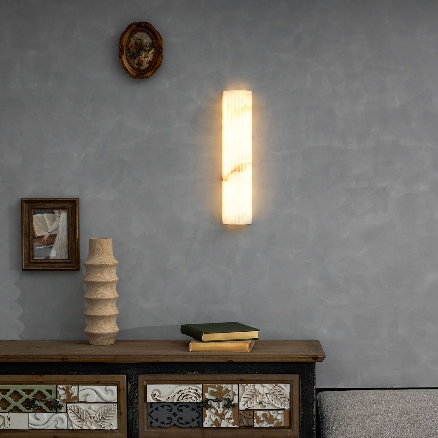 Alabaster Veil Wall Sconce