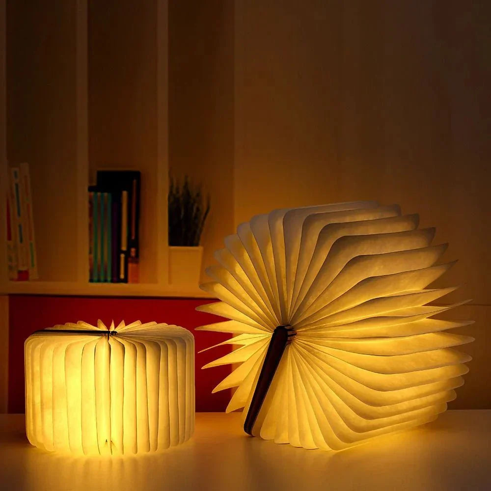 Open Book Cordless Table Lamp