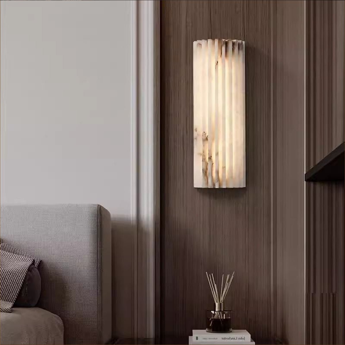 Alabaster Veil Wall Sconce