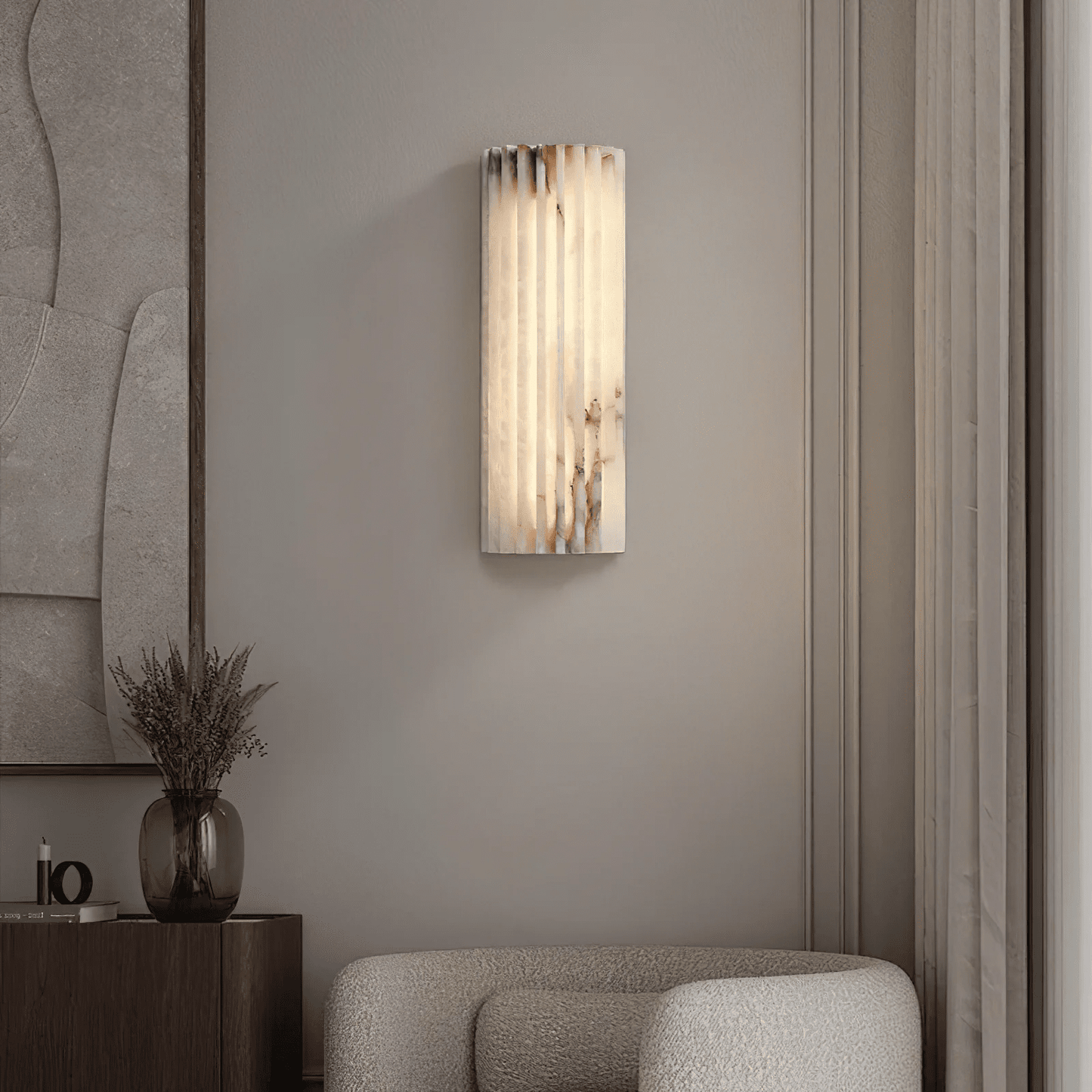 Alabaster Veil Wall Sconce