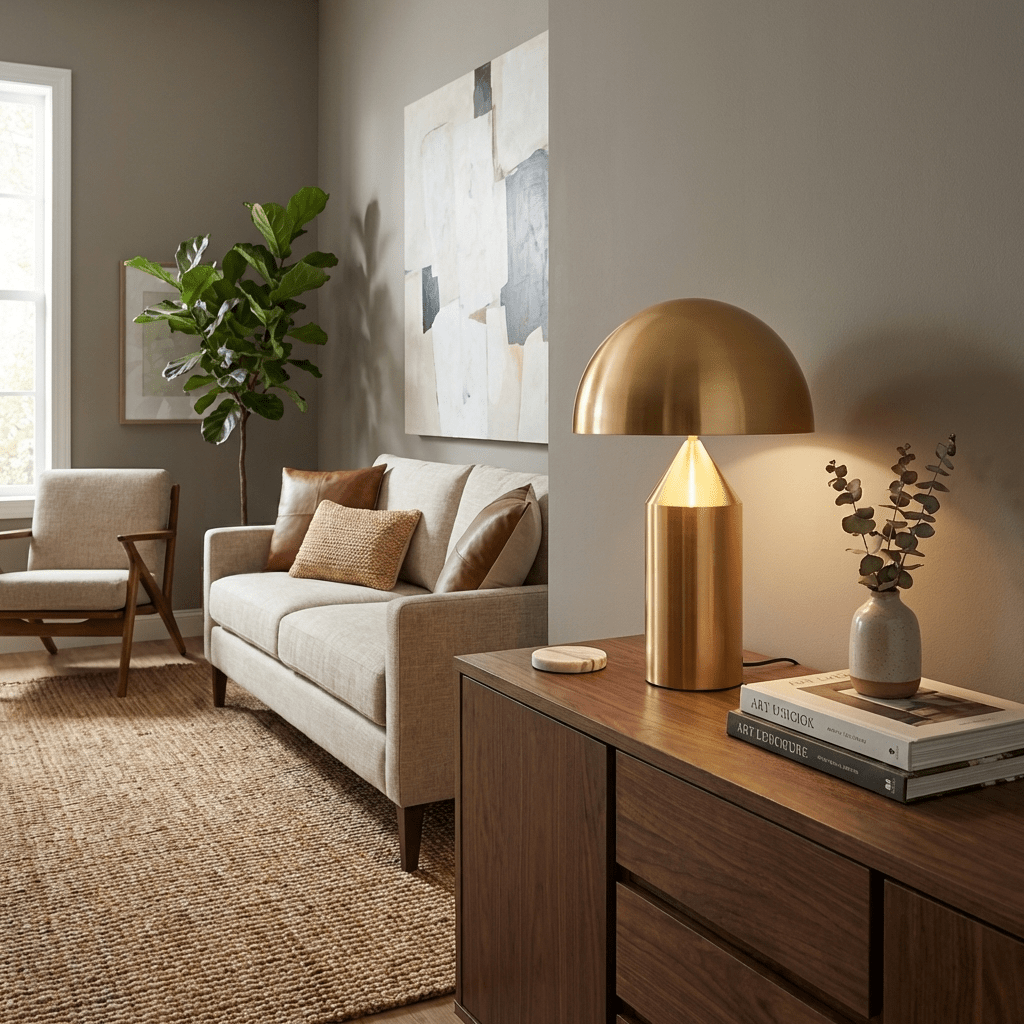 Metal Dome Table Lamp