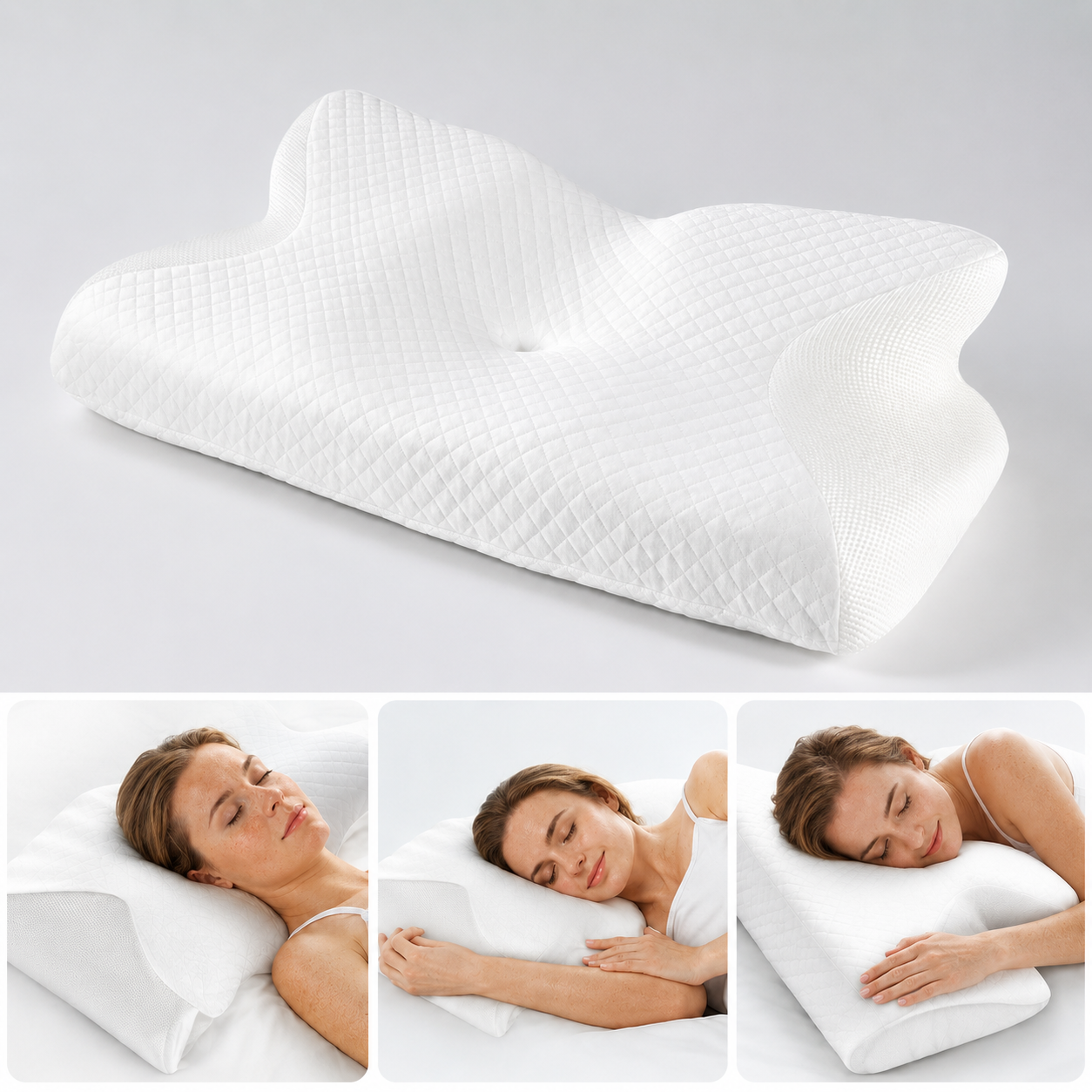 CalmContour Memory Foam Contour Neck Pillow