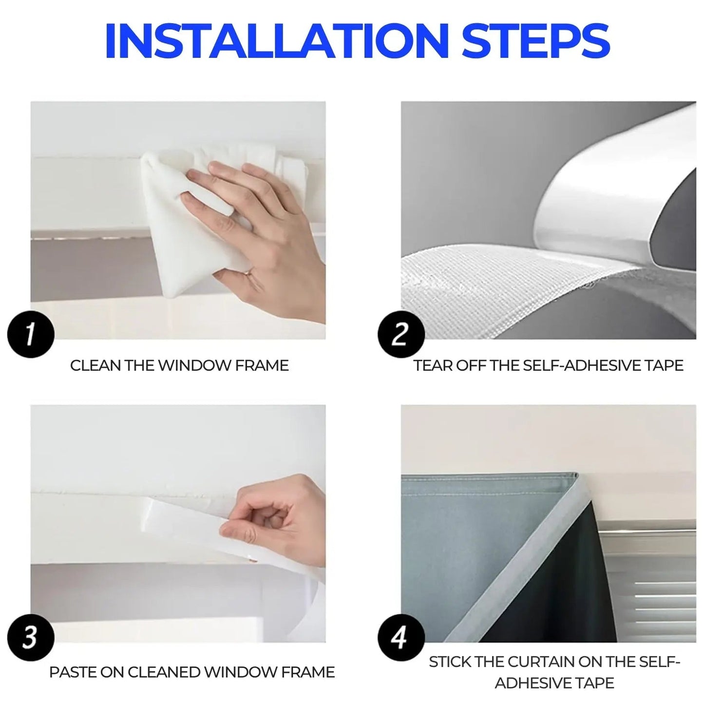 Calmblock Self Adhesive Portable Blackout Curtains