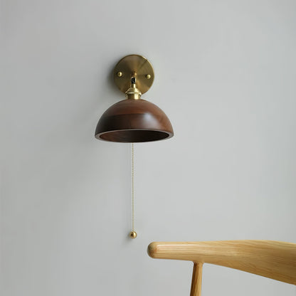 Rustic Wood Wall Sconce