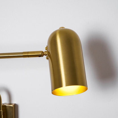 Adjustable Arm Plug in Wall Sconce