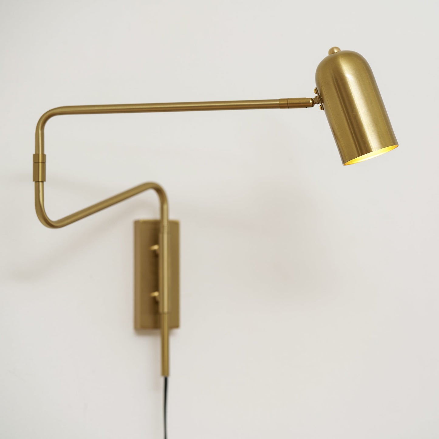 Adjustable Arm Plug in Wall Sconce