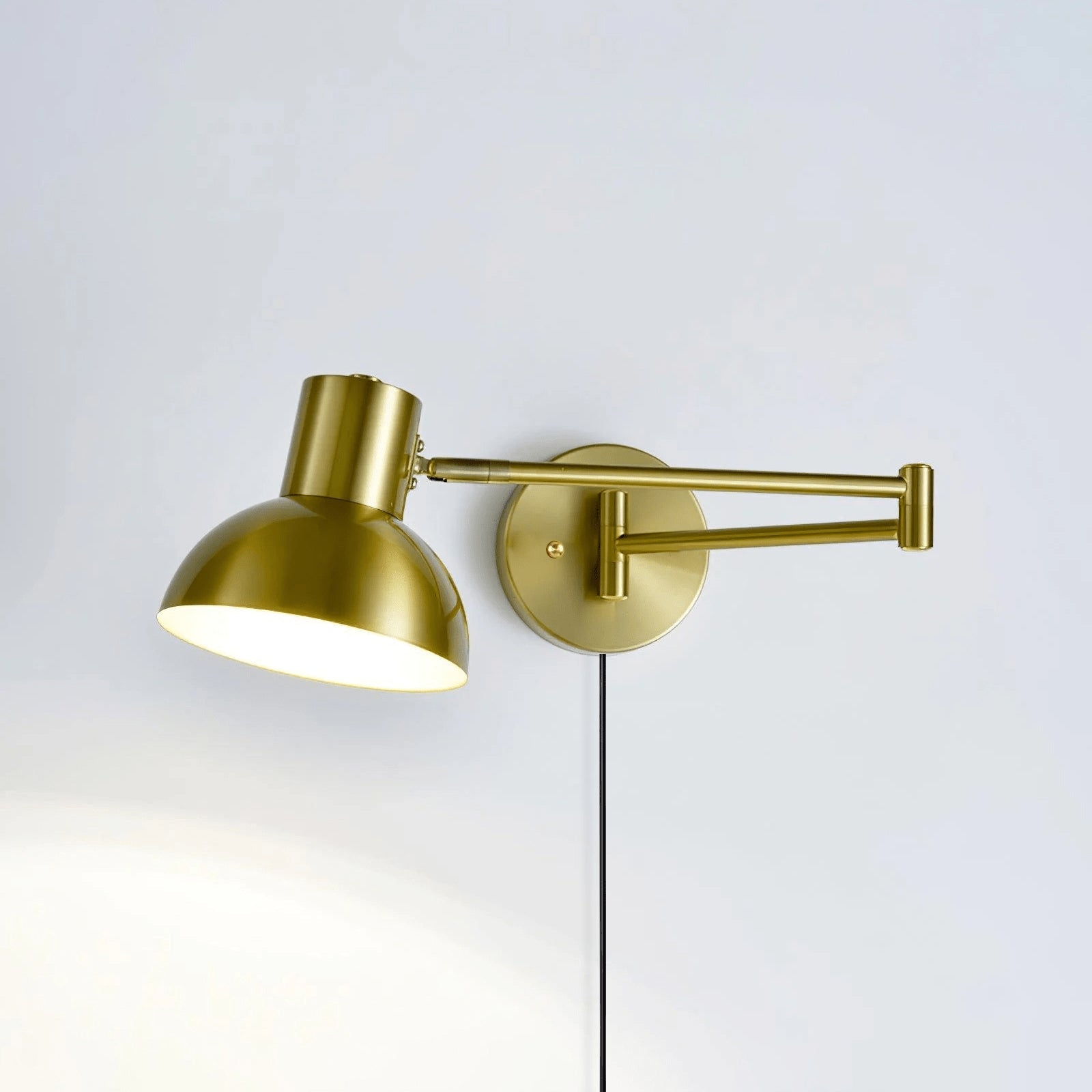 Adjustable Arm Plug in Wall Sconce