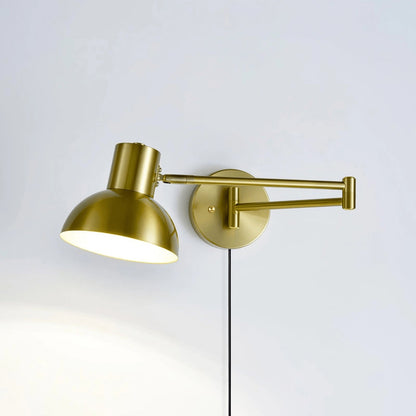 Adjustable Arm Plug in Wall Sconce