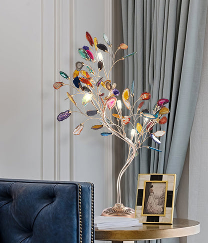 Natural Agate Table Lamp