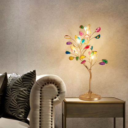 Natural Agate Table Lamp