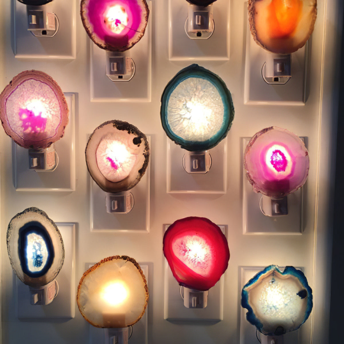 Natural Agate Table Lamp