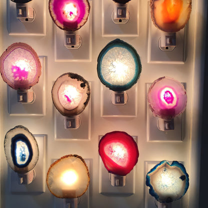 Natural Agate Table Lamp