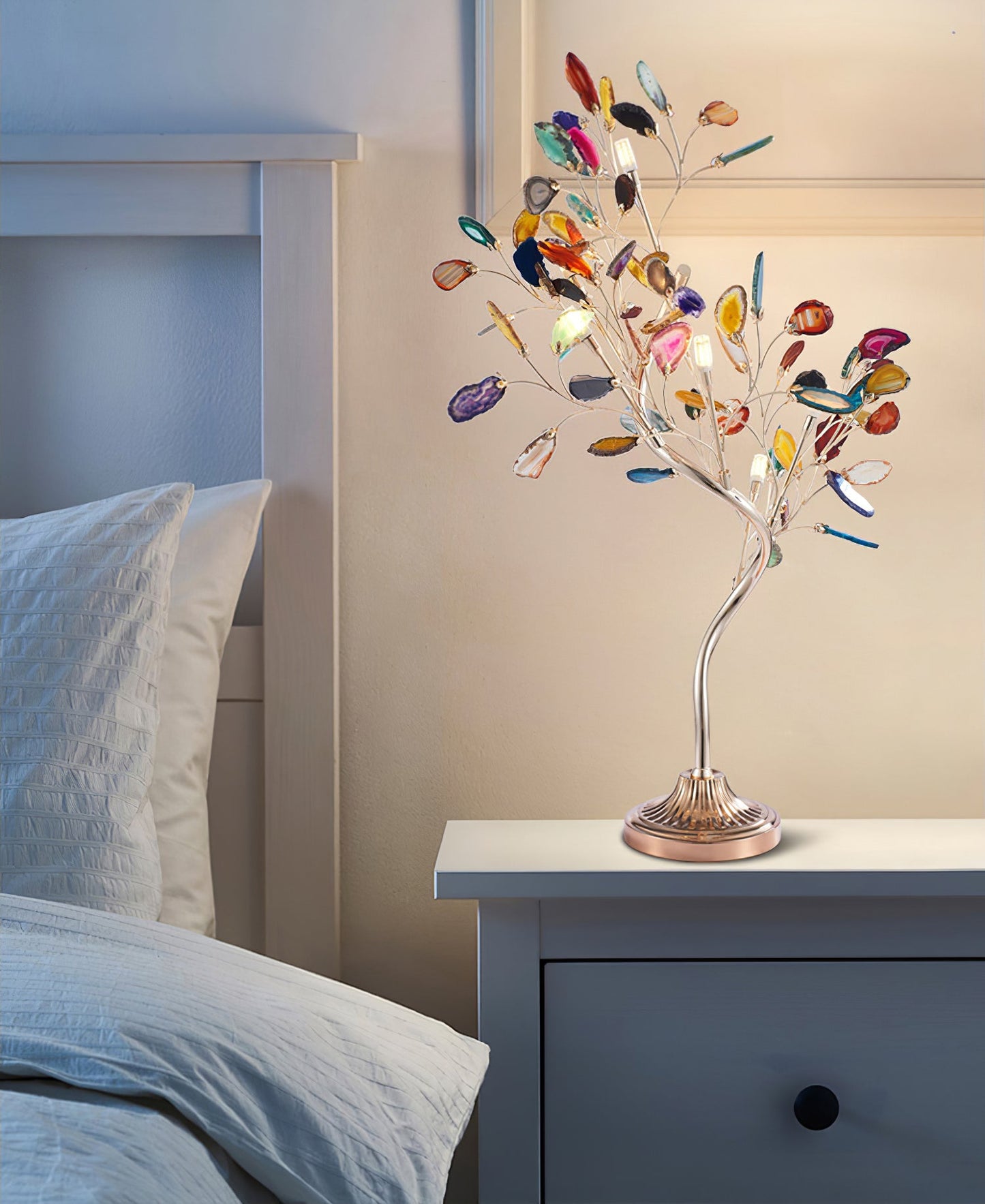 Natural Agate Table Lamp