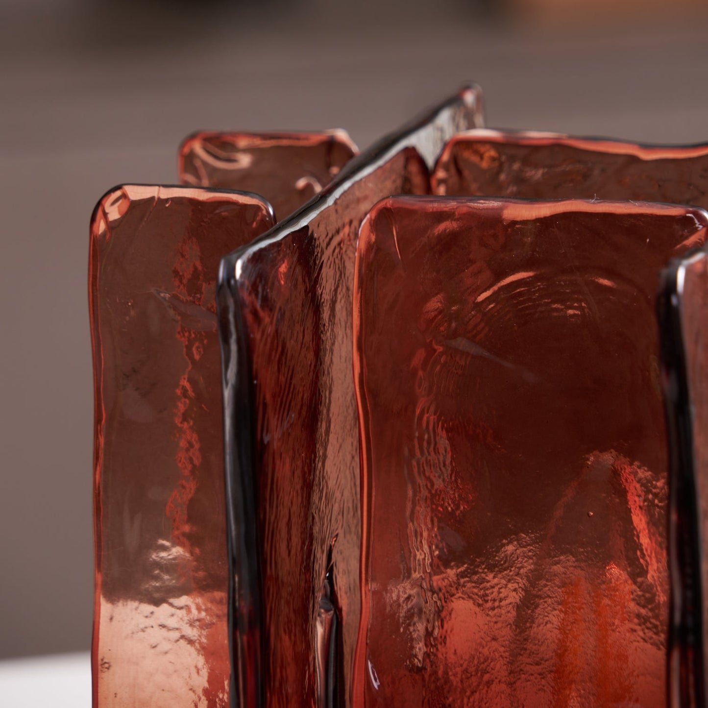 Amber Glass Table Lamp