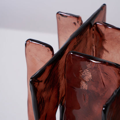 Amber Glass Table Lamp
