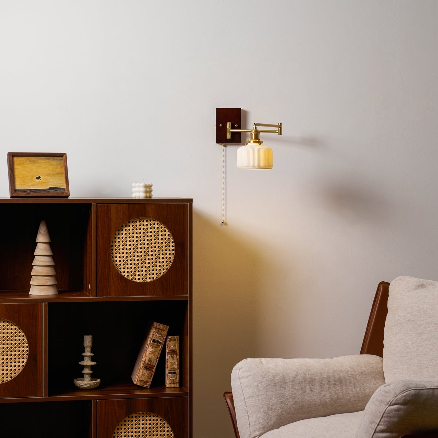 Geometric Ceramic Wall Sconce