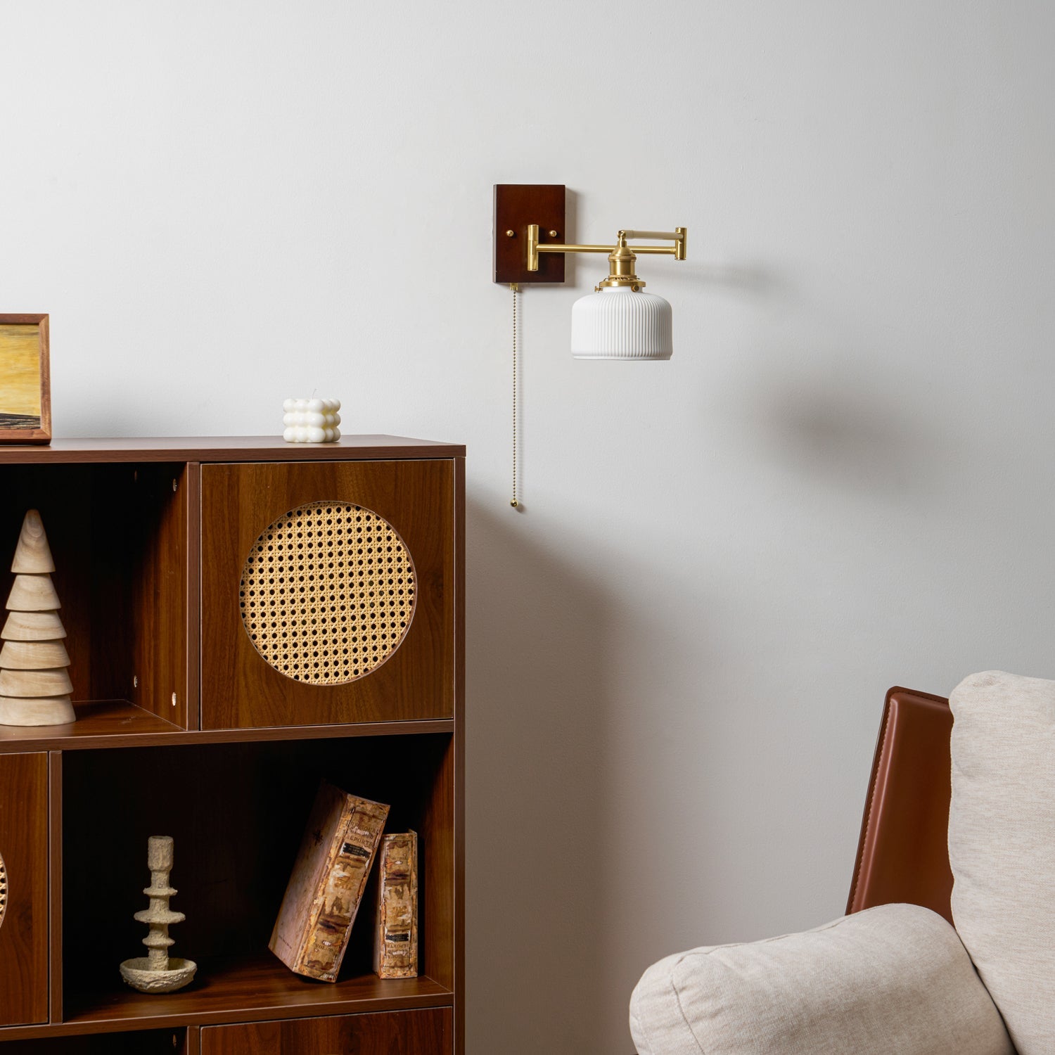 Geometric Ceramic Wall Sconce