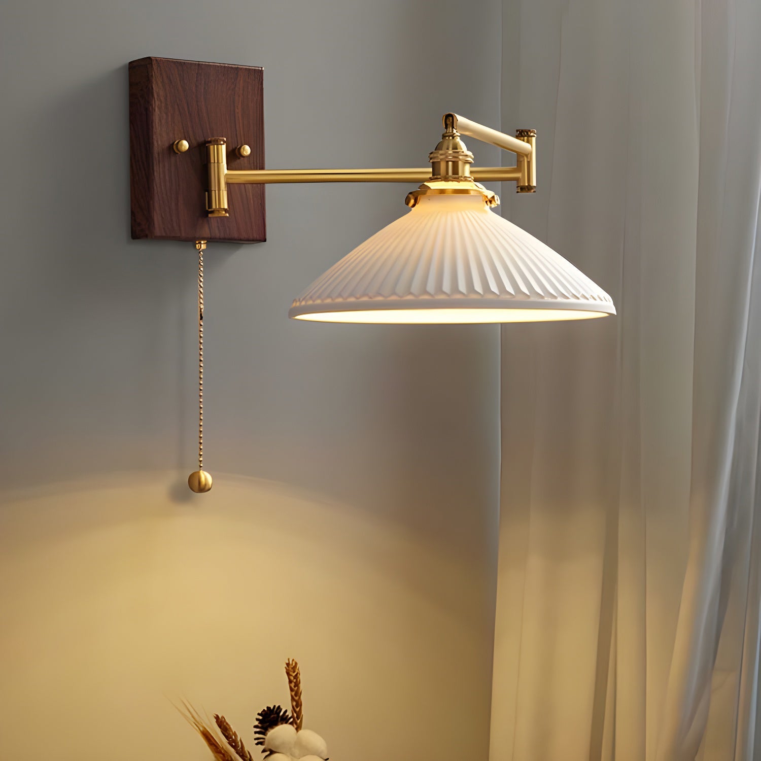 Geometric Ceramic Wall Sconce