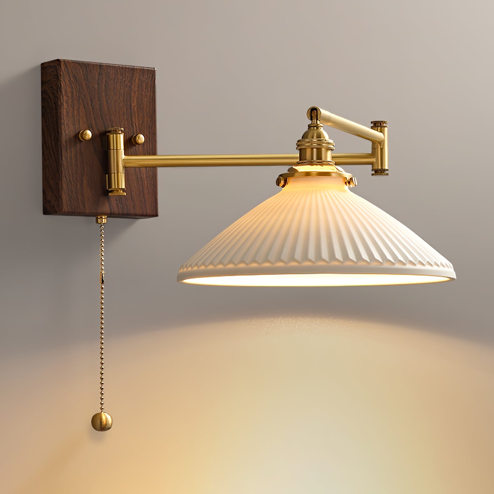Geometric Ceramic Wall Sconce