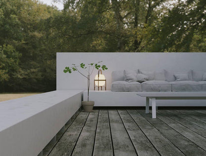 Glass Lantern Table Lamp