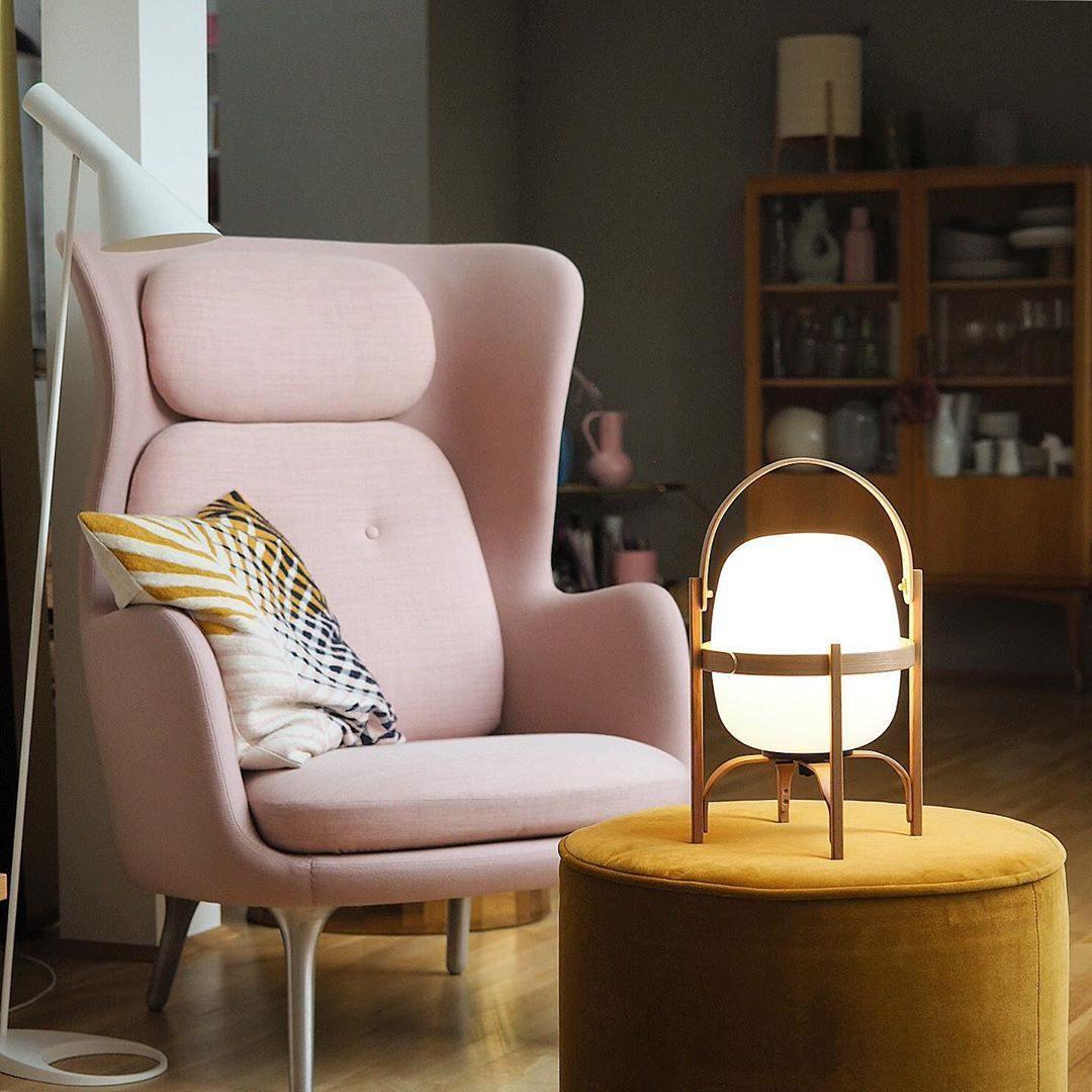 Glass Lantern Table Lamp