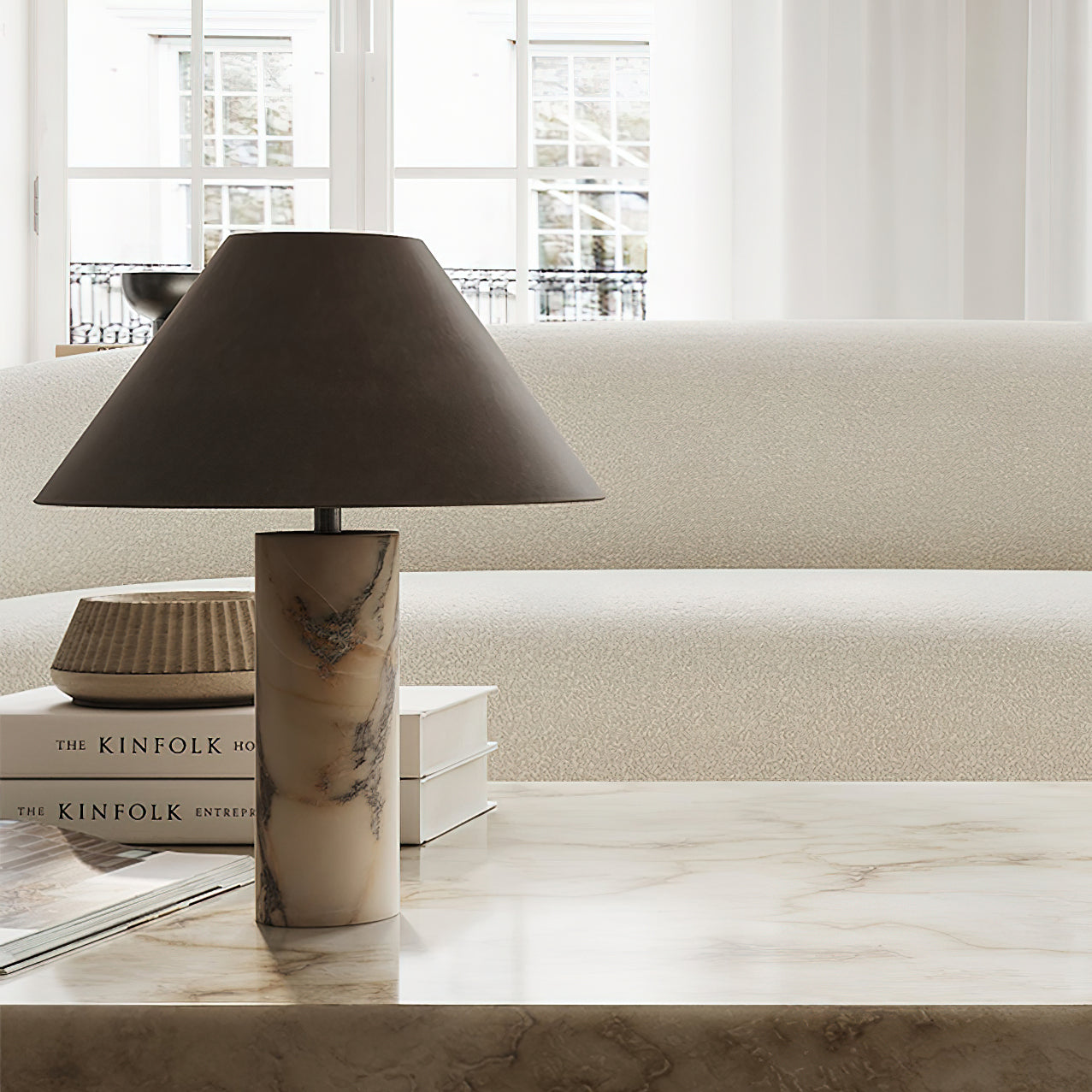 Marble Globe Table Lamp