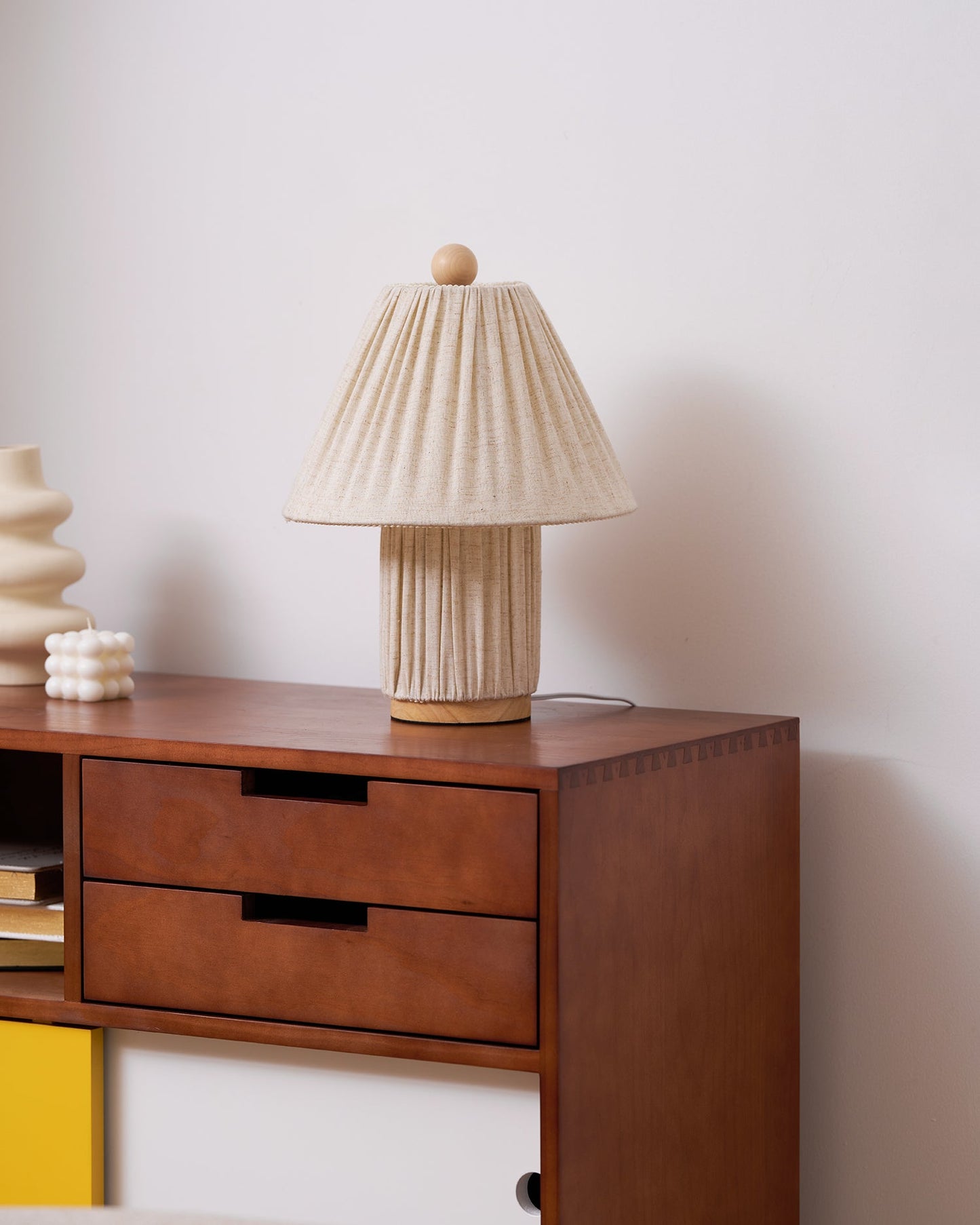 Pleated Fabric Table Lamp