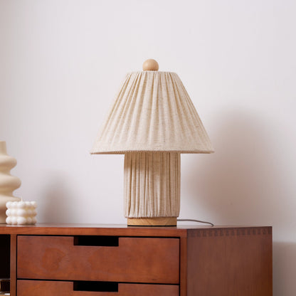Pleated Fabric Table Lamp