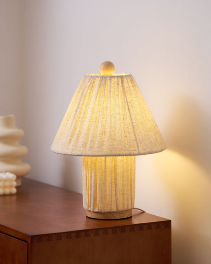 Pleated Fabric Table Lamp