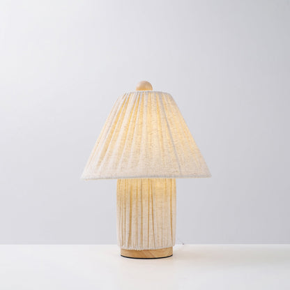 Pleated Fabric Table Lamp