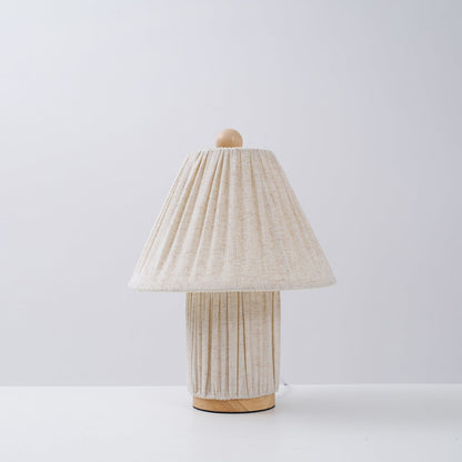 Pleated Fabric Table Lamp