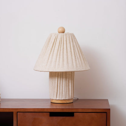 Pleated Fabric Table Lamp