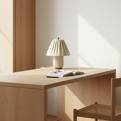 Pleated Fabric Table Lamp