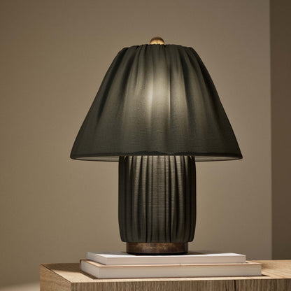 Pleated Fabric Table Lamp