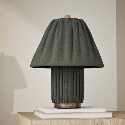 Pleated Fabric Table Lamp