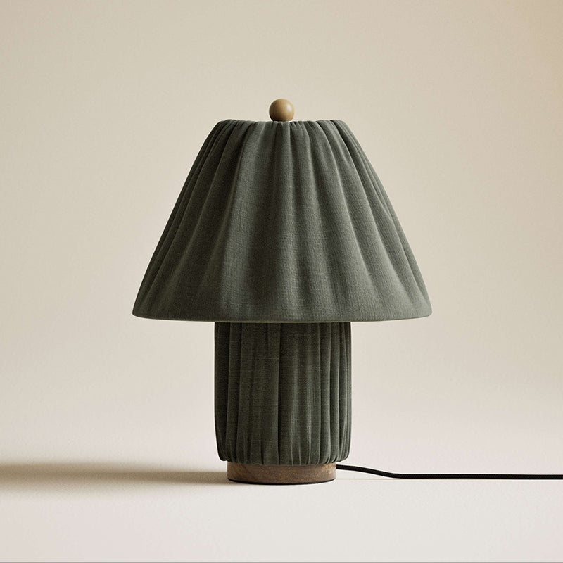 Pleated Fabric Table Lamp