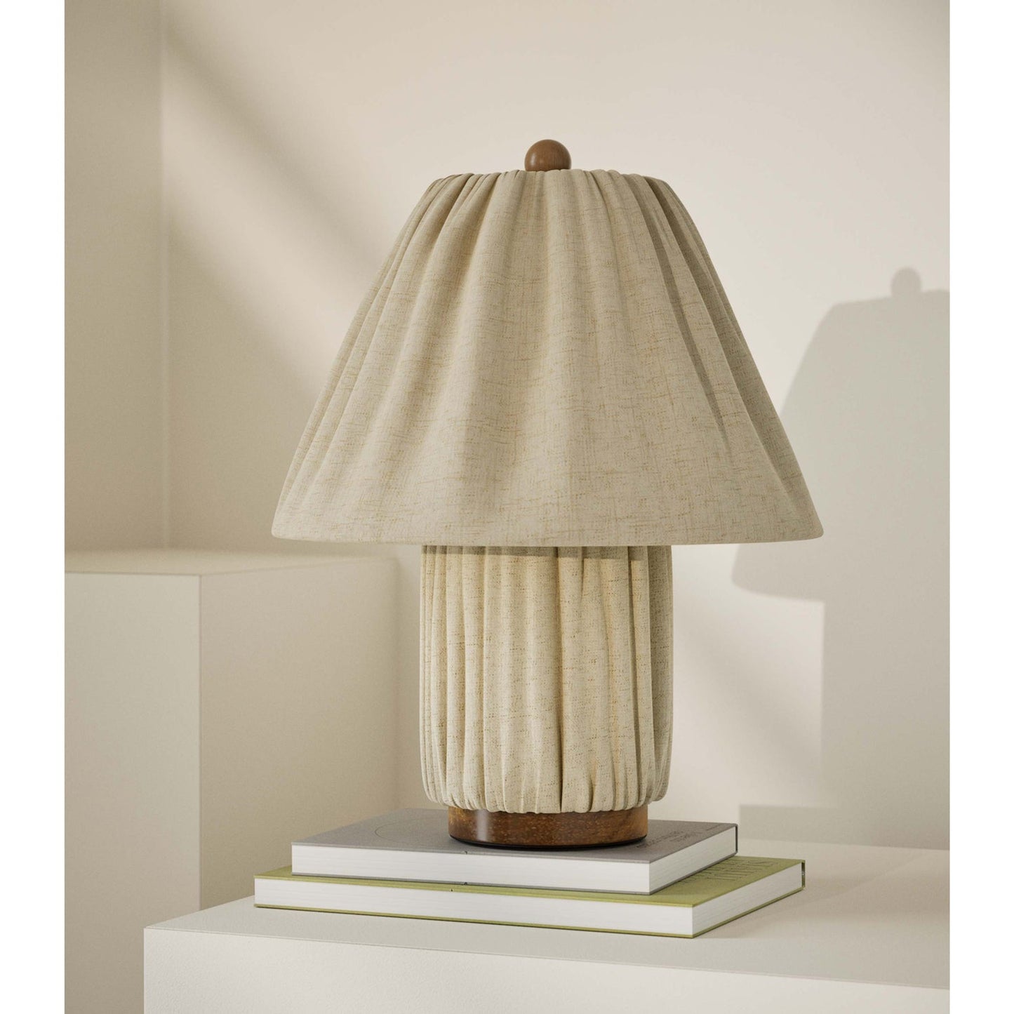 Pleated Fabric Table Lamp
