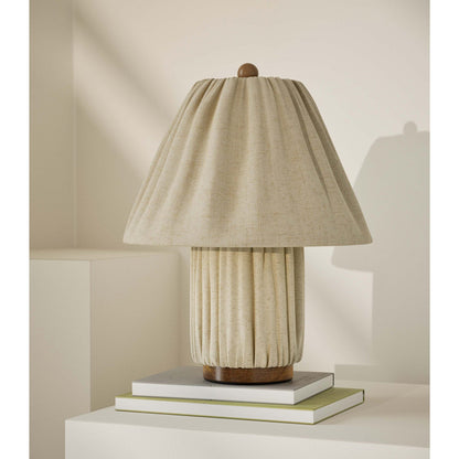 Pleated Fabric Table Lamp