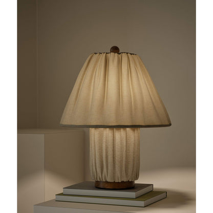 Pleated Fabric Table Lamp