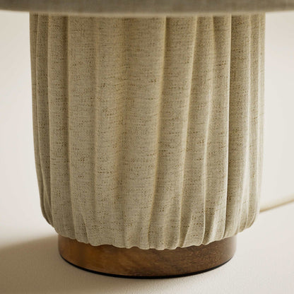 Pleated Fabric Table Lamp