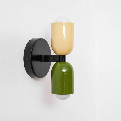 Colourblock Double Wall Sconce