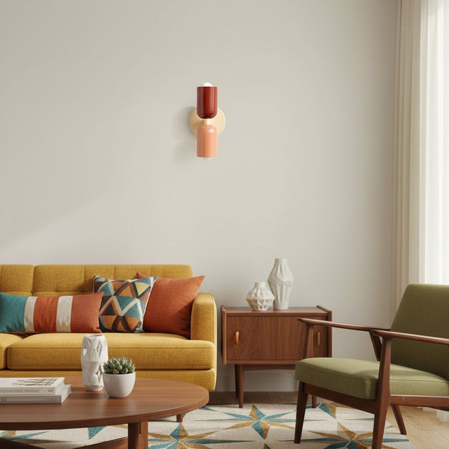 Colourblock Double Wall Sconce