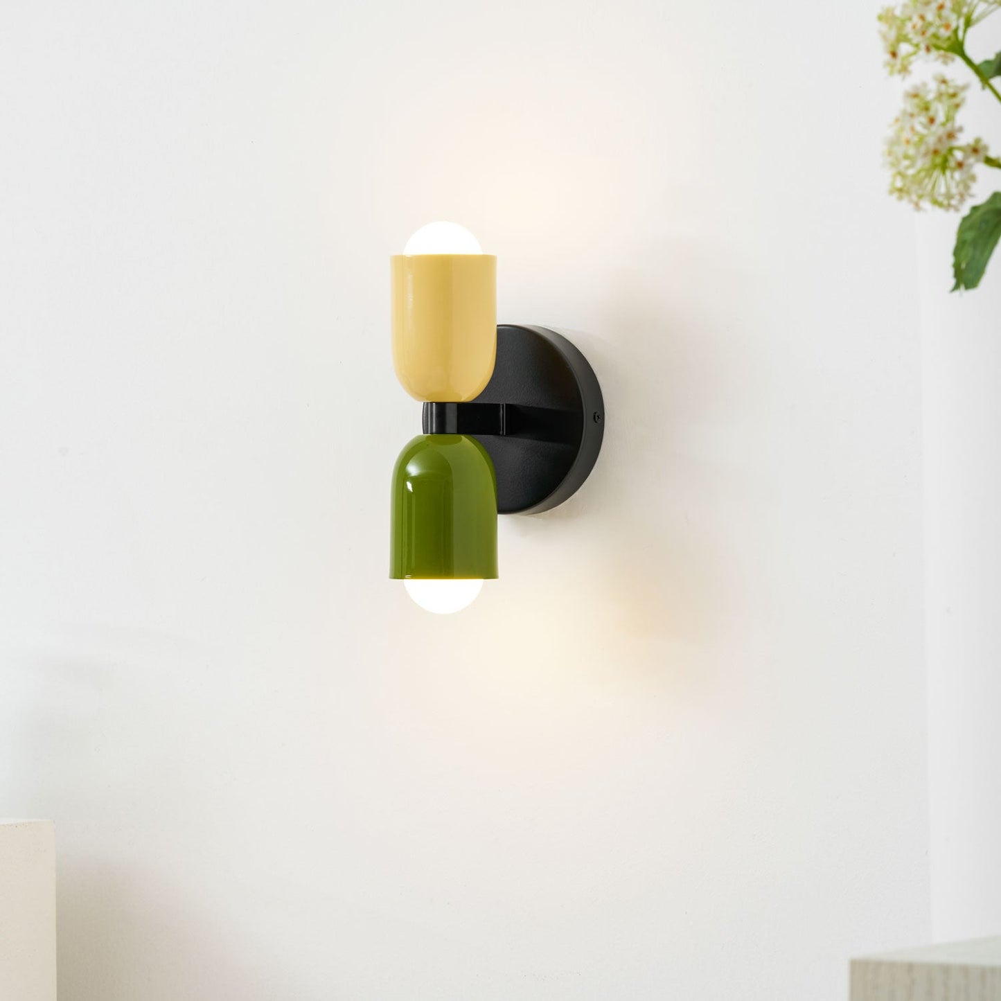 Colourblock Double Wall Sconce