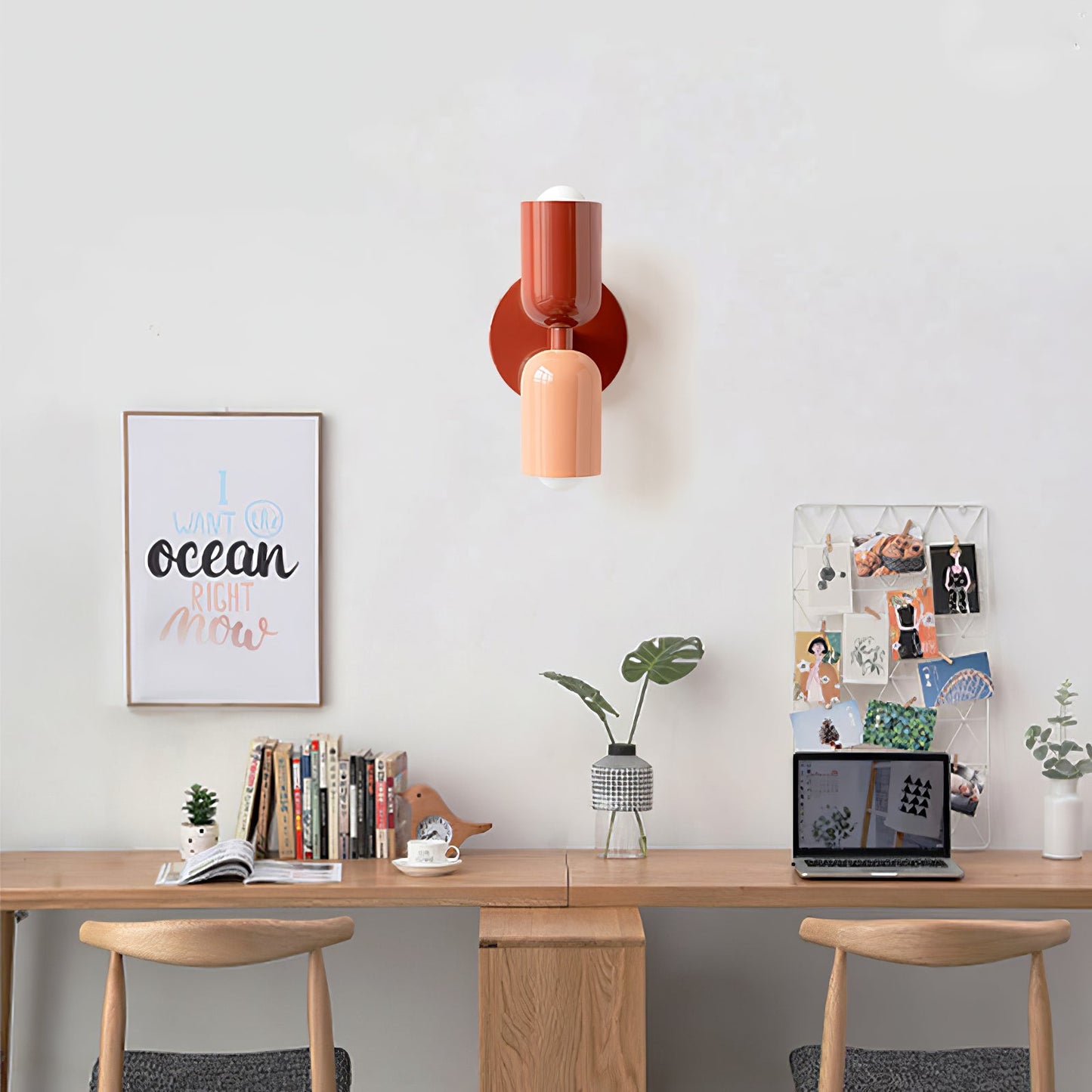 Colourblock Double Wall Sconce