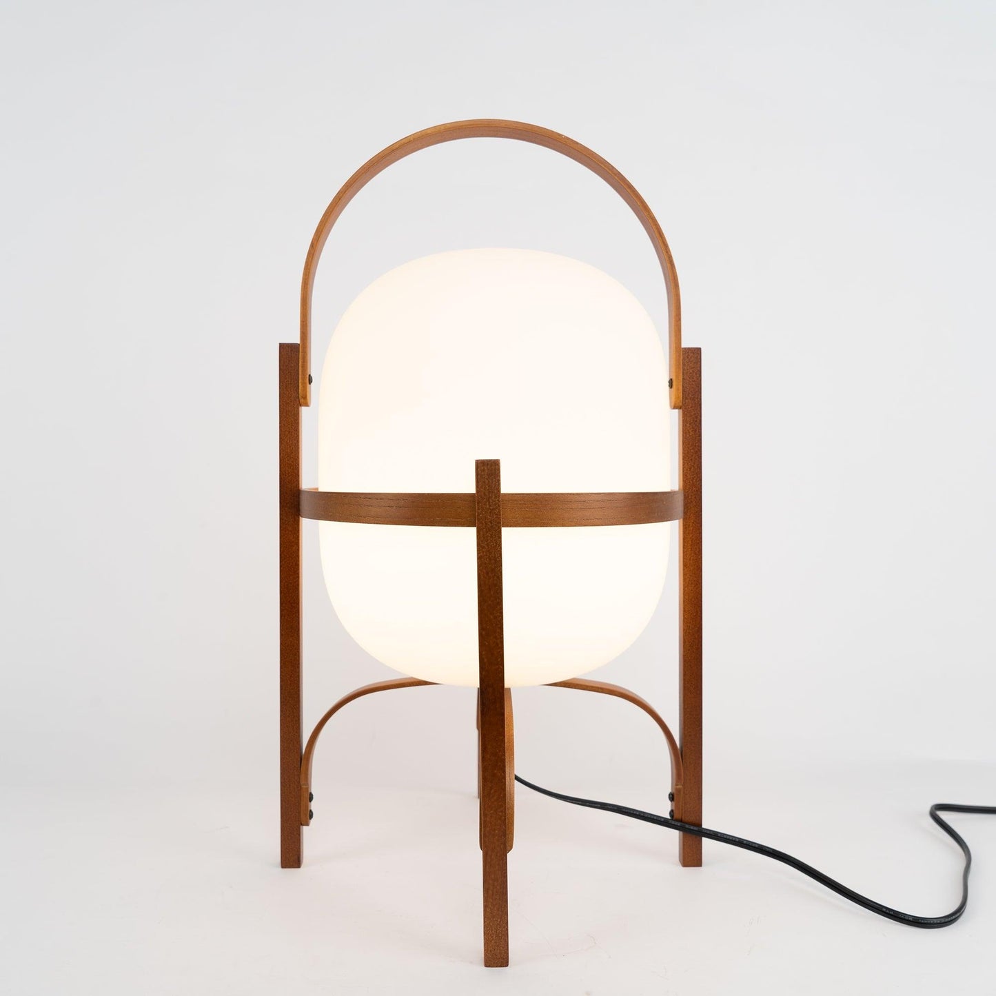 Glass Lantern Table Lamp