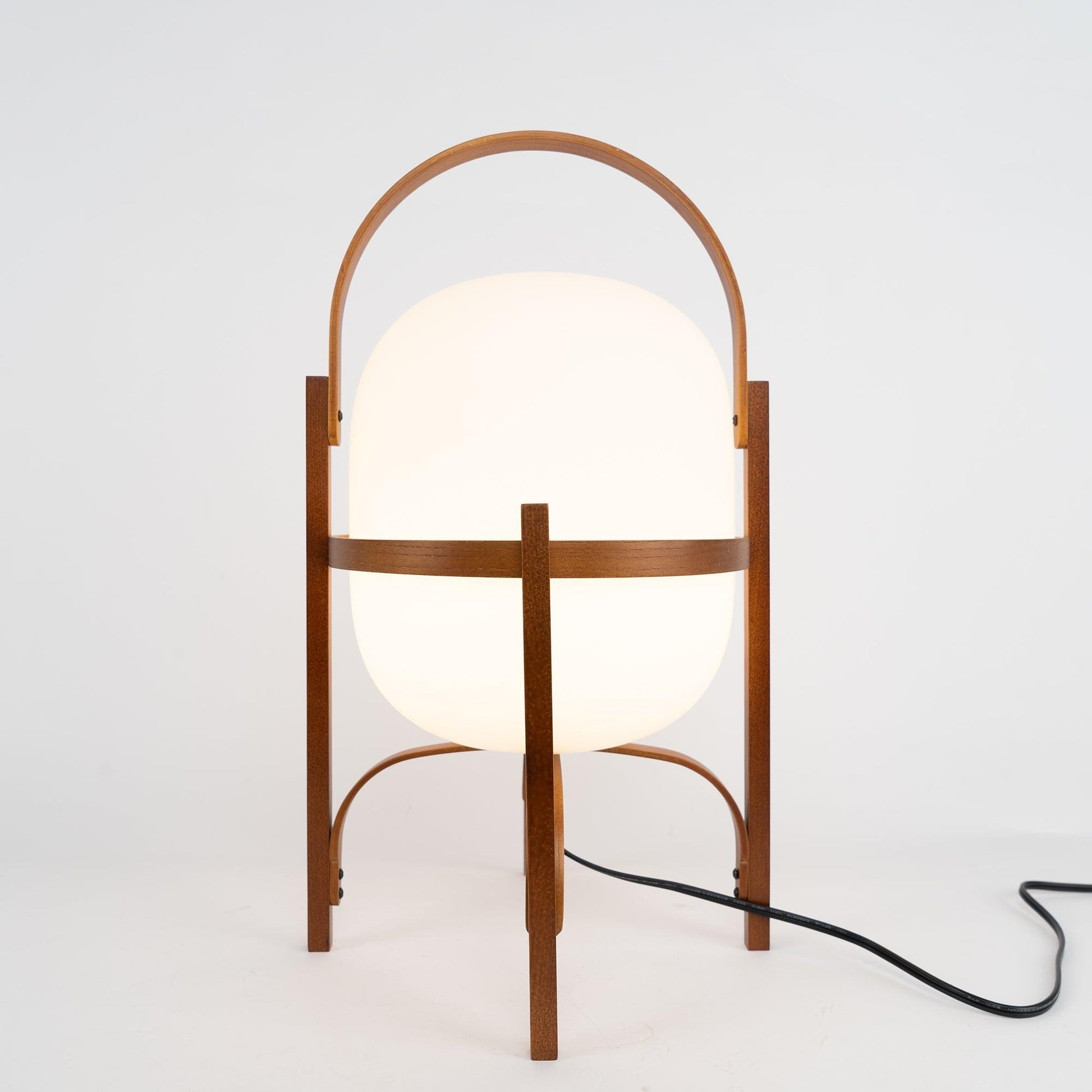 Glass Lantern Table Lamp