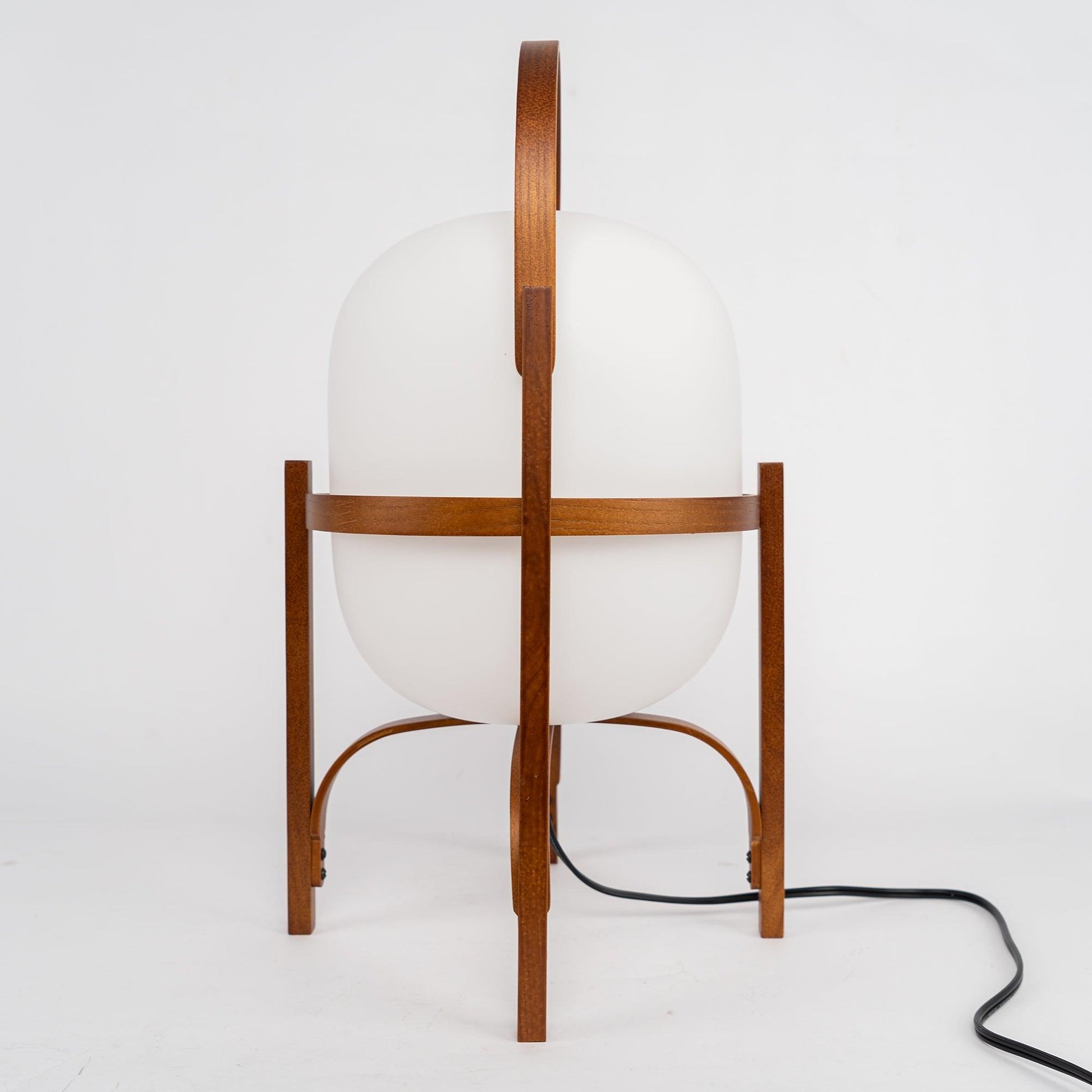 Glass Lantern Table Lamp