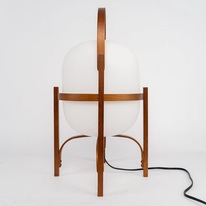 Glass Lantern Table Lamp