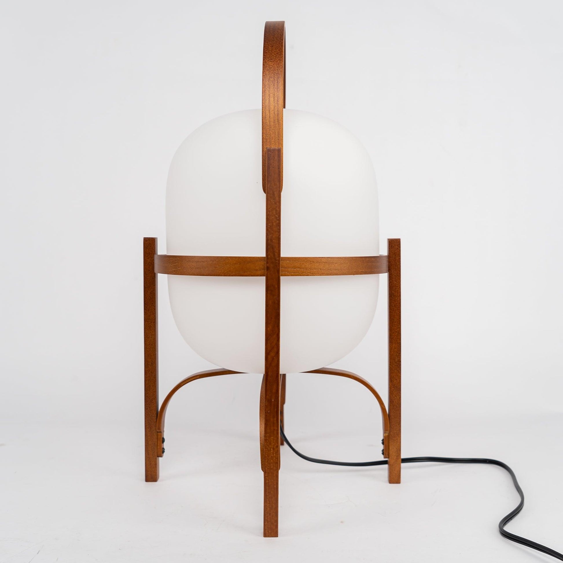 Glass Lantern Table Lamp