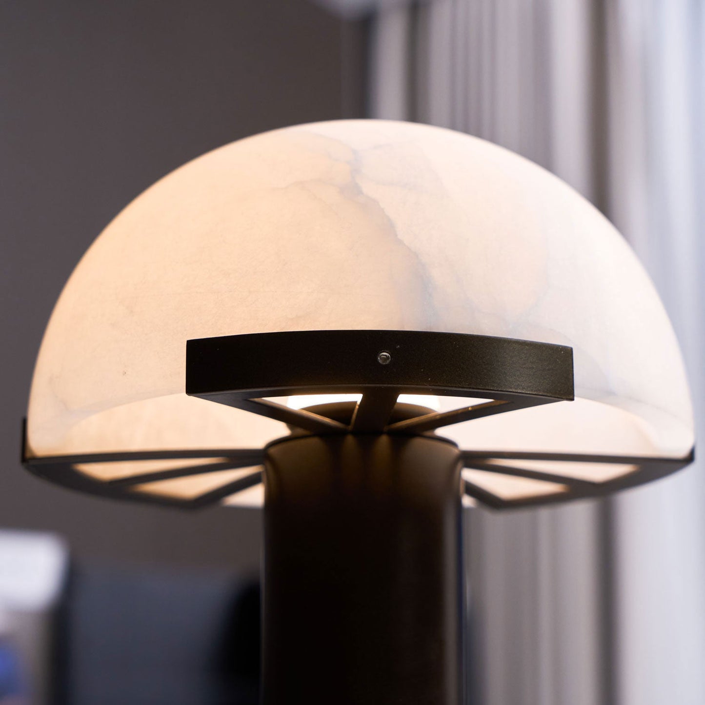 Alabaster Column Table Lamp